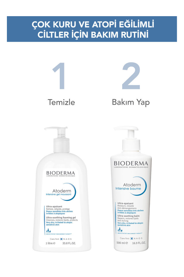 Bioderma Atoderm Intensive Balm Çok Kuru Atopi Eğilimli Cilt Nemlendirici Onarıcı Krem Yetişkin, Çocuk 200 ml