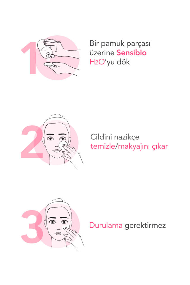 Bioderma Sensibio H2O Micellar Makyaj Temizleme Suyu 2'li Set Hassas ve Tüm Ciltler Yüz ve Göz Çevresi 500 m