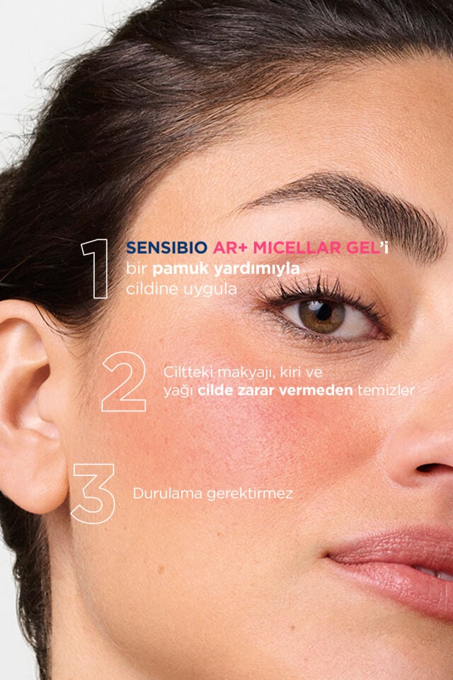 Bioderma Sensibio AR+ Rozasea ve Kızarıklık Eğilimli Hassas Ciltler Durulanmayan Temizleyici Misel Jel 250 ml