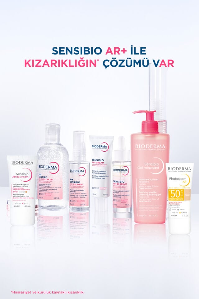 Bioderma Sensibio AR+ Rozasea ve Kızarıklık Eğilimli Hassas Ciltler Durulanmayan Temizleyici Misel Jel 250 ml