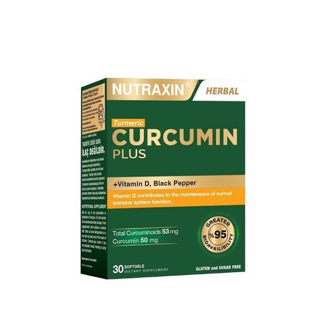 Nutraxin Nutraxin Curcumin Plus Vitamin D 50 mg 30 Kapsül