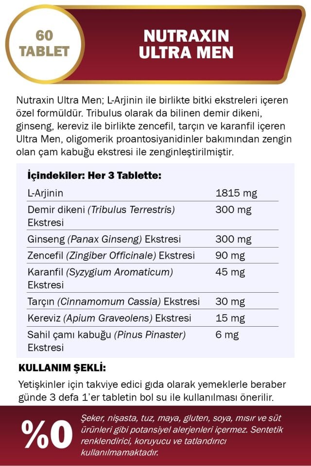 Nutraxin Green Power Ultra Men 60 Tablet
