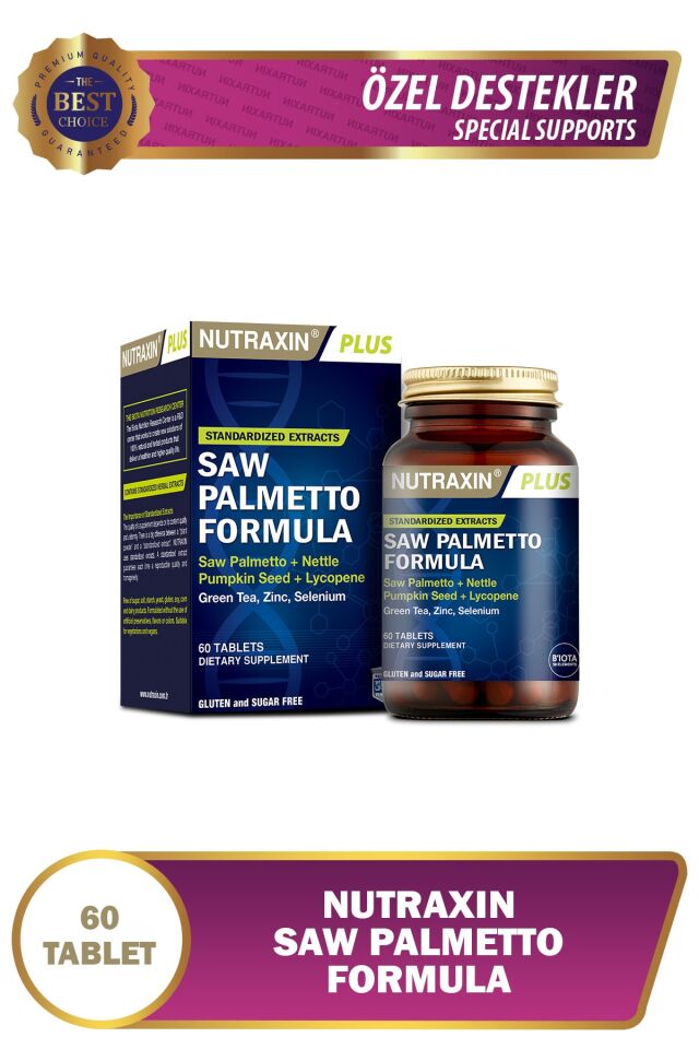 Nutraxin Saw Plametto - Formula Özel Destek 60 Tablet