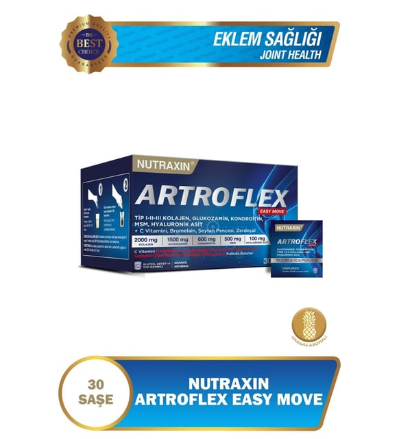 Nutraxin Artroflex Easy Move Saşe 30x6 gr - Glukozamin Kolajenc Msm Bromelain