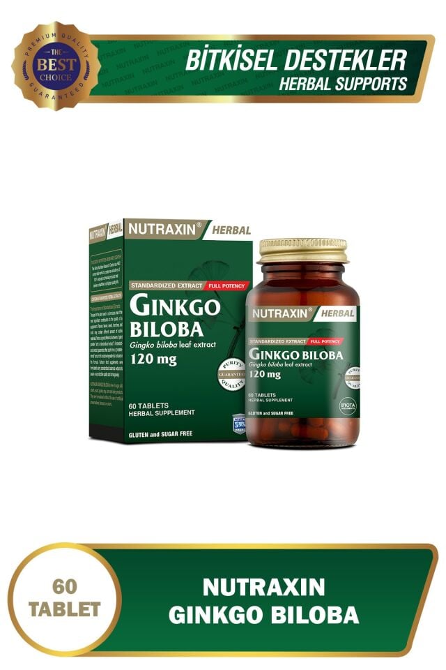 Nutraxin Gingko Biloba 60 Kapsül