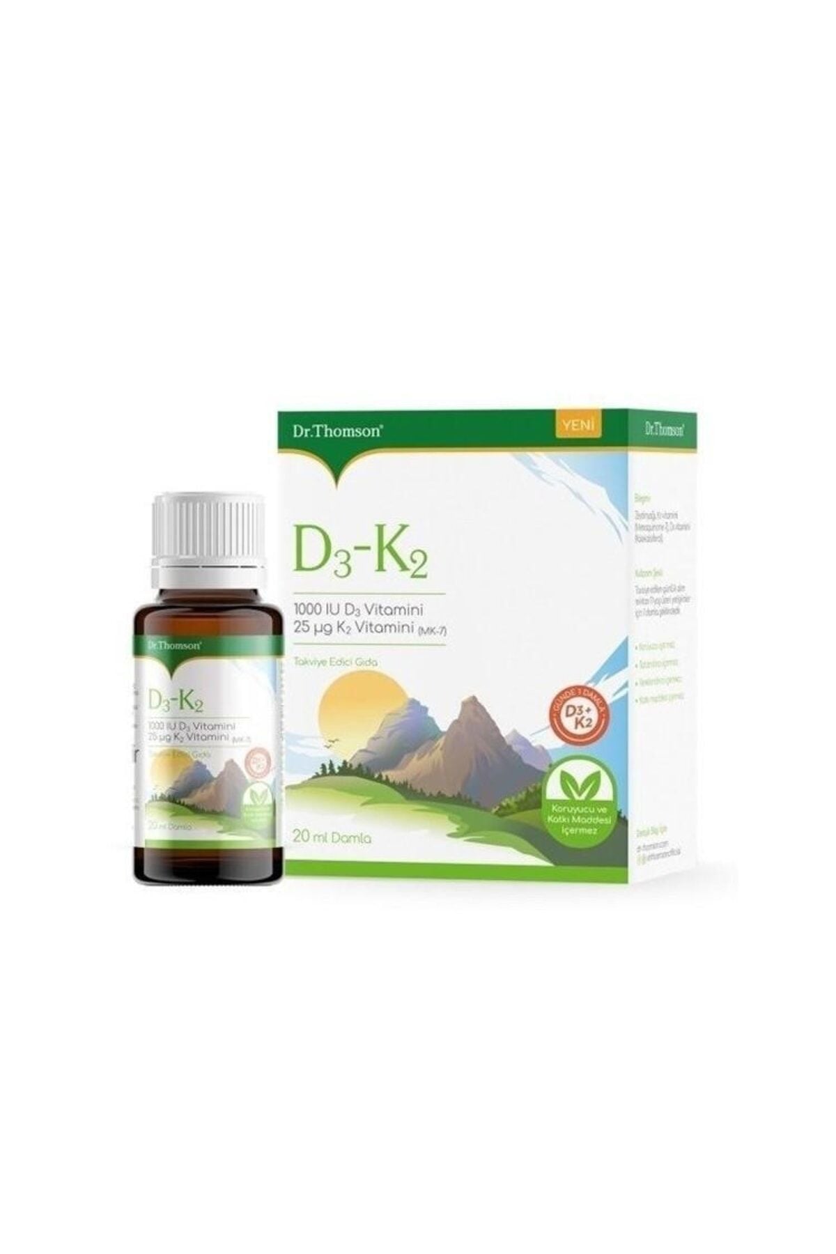 Dr. Thomson Vitamin D3k2 Damla 20 Ml