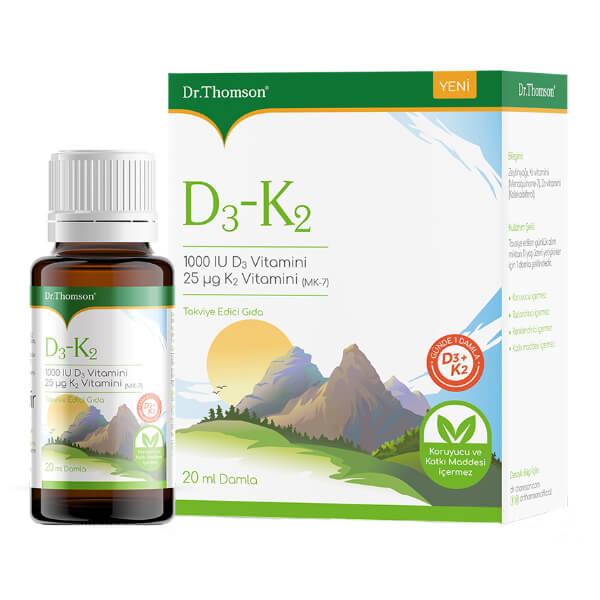 Dr. Thomson Vitamin D3k2 Damla 20 Ml