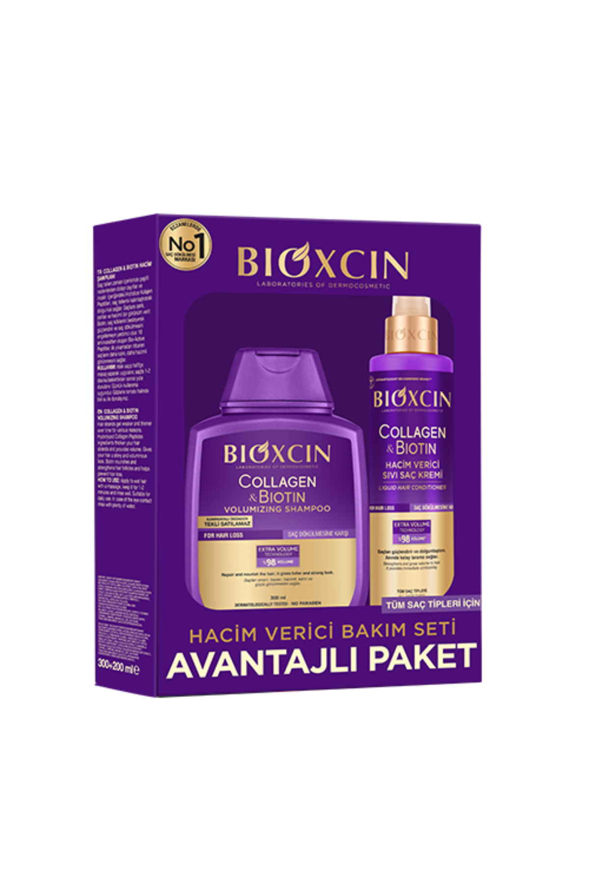 BIOXCIN COLLAGEN BIOTIN HACİM VERİCİ SAÇ BAKIM SETİ