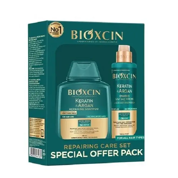 BIOXCIN KERATIN ARGAN ŞAMPUAN 300ML+SIVI SAÇ KREMİ 200ML AVANTAJLI PAKET