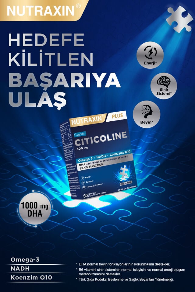 Nutraxin Nutraxin Sitikolin 30 Kapsül