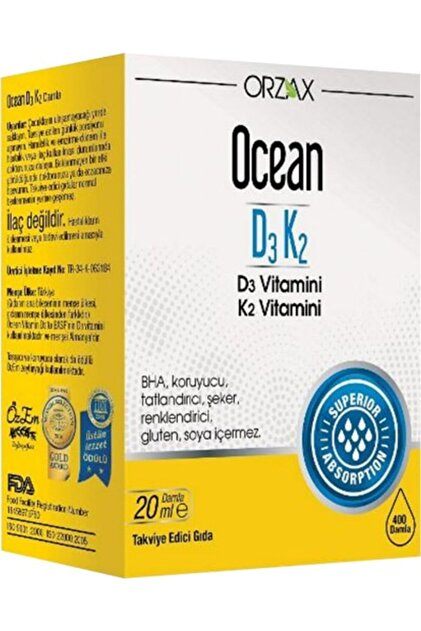 Ocean D3K2 Damla 20 ml - Eski Ambalaj