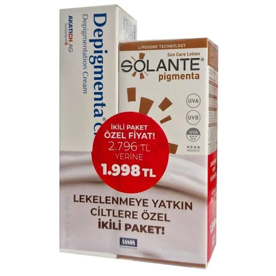 Depigmenta 40 ml Krem + Solante Pigmenta 50 ml İkili Kofre