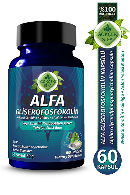 Alpha - GPC Alfa Gliserofosfokolin 60 Kapsül