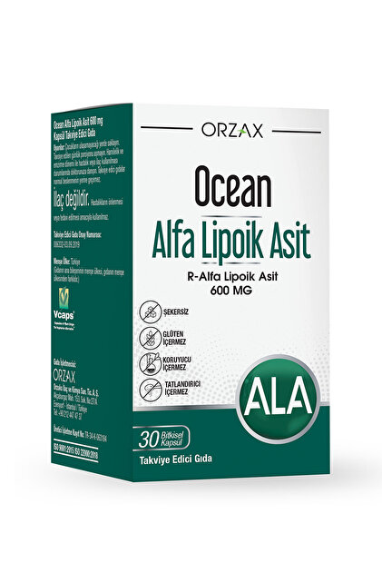 Ocean Alfa Lipoik Asit 600 mg 30 Tablet