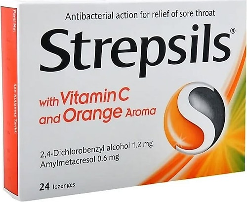 Strepsils Portakal & C Vitamini Aromalı 24 Pastil