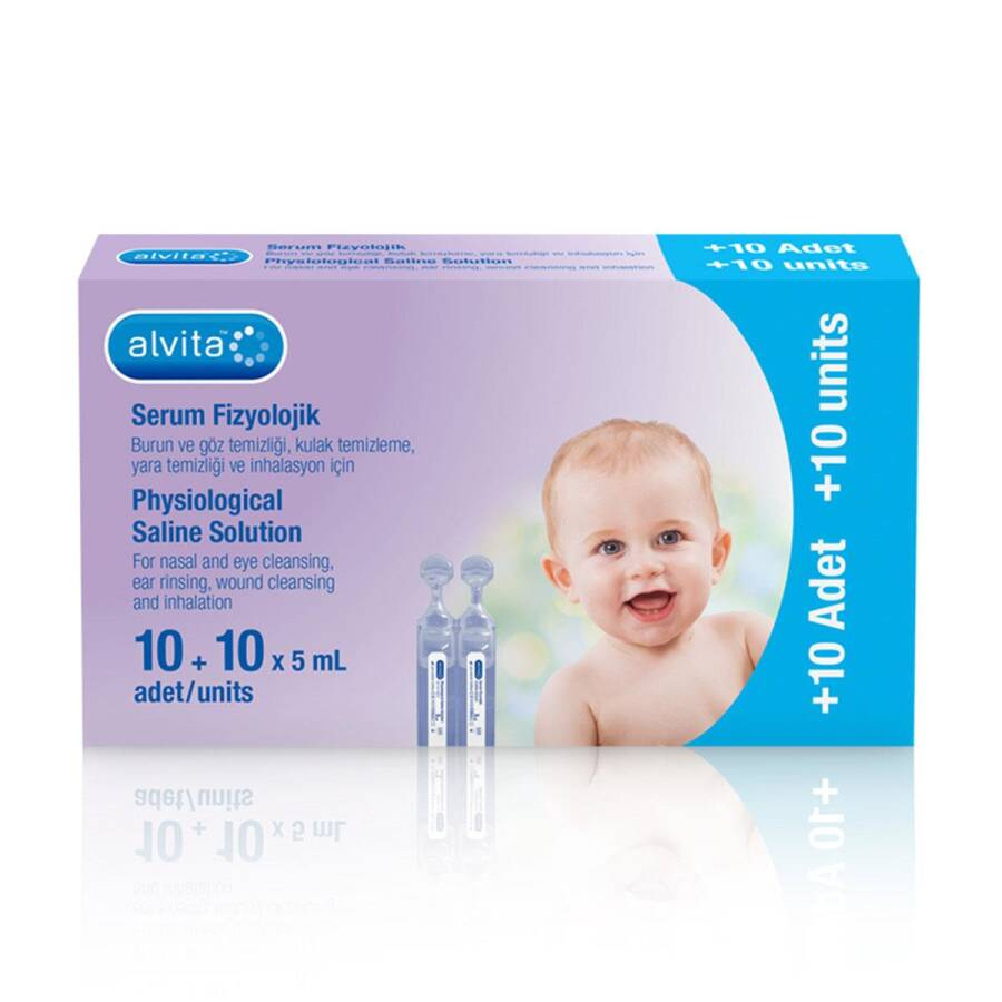 Alvita Serum Fizyolojik 5 ml x 20+10 Adet