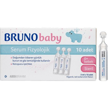 Bruno Baby Serum Fizyolojik 5 ml x 10 Flakon
