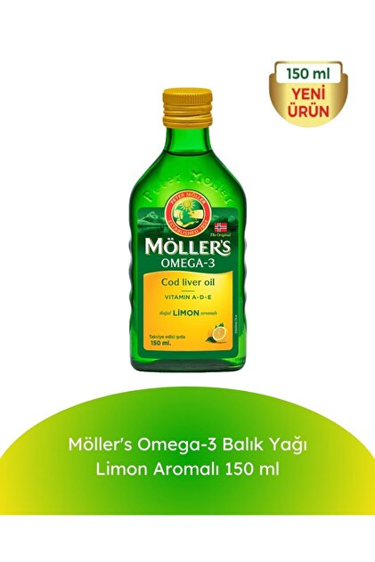 Möller's Omega-3 Balık Yağı Şurubu Limonlu 150 ml