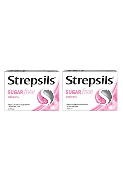 Strepsils Şekersiz Elderberry 24 Pastil