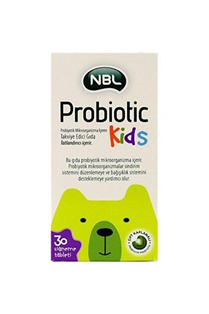 NBL Probiotic Kids 30 Çiğneme Tableti