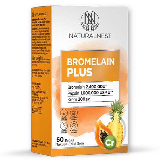 Naturalnest Bromelain Plus 60 Kapsül