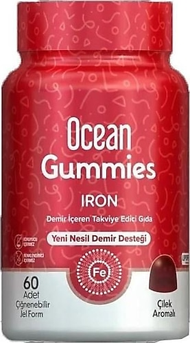 Ocean Gummies İron 60 Çiğneme Formu