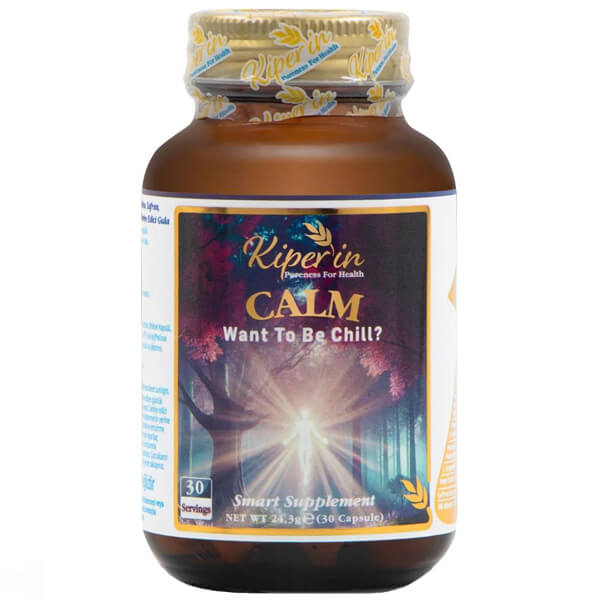 Kiperin Calm Relax Passiflora Safran Valerian HTP vb. İçerikler 30 Günlük Akıllı Gıda Takviyesi