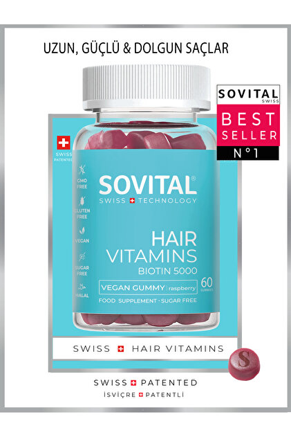 Sovital Hair Vitamins İsviçre Patentli 60 Gummies