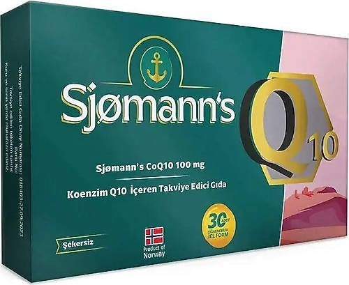 Sjomann's CoQ10 100 mg Jel Çiğneme 30 Tablet