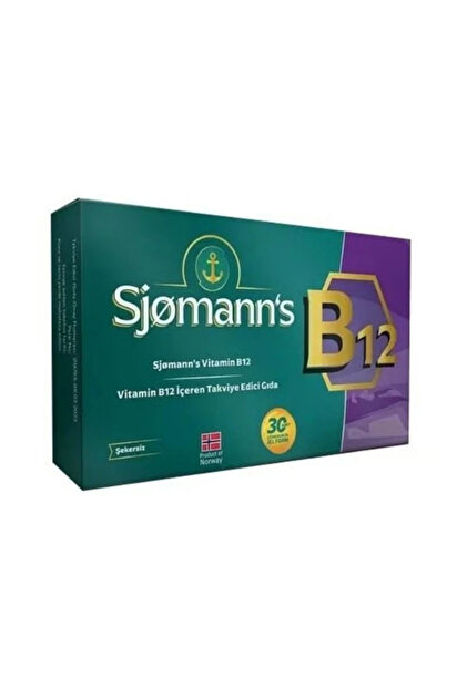 Sjomann's B12 Çiğnenebilir Jel 30 Tablet