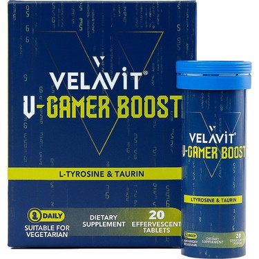 Velavit V-Gamer Boost 20 Efervesan Tablet
