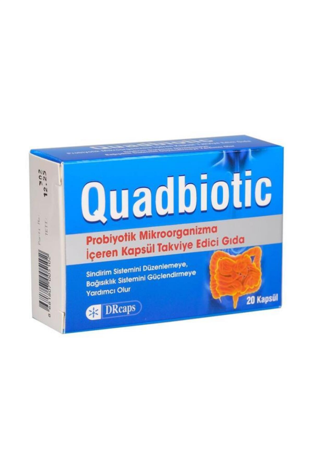 Quadbiotic Probiyotik 20 Kapsül (S.K.T 08-2023)
