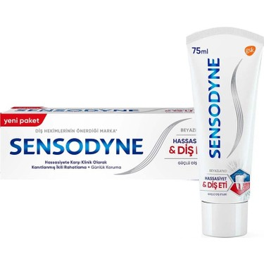 Sensodyne Hassasiyet ve Diş Eti Beyazlatıcı Diş Macunu 75 ml
