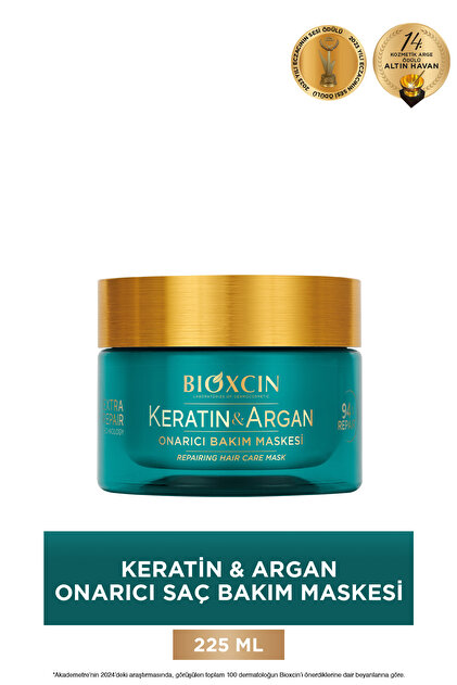 Bioxcin Keratin & Argan Onarıcı Bakım Maskesi 225 ml