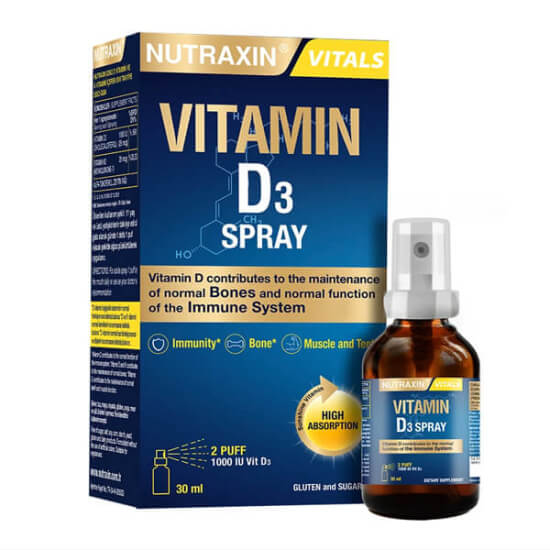 Nutraxin Vitamin D3 Sprey 1000 IU 30 ml
