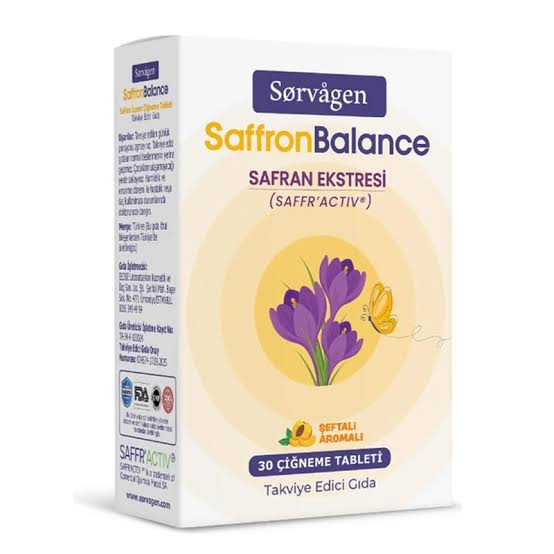 Sorvagen SaffronBalance 30 Çiğneme Tableti