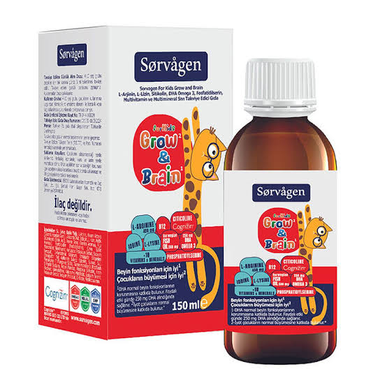 Sorvagen Grow Brain For Kids Sıvı 150 ml