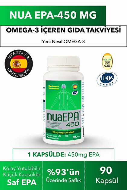 NUA EPA 450 Omega-3 90 Kapsül