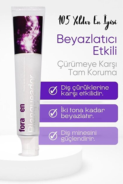 Foramen Whitening Beyazlatıcı Büyük Boy Diş Macunu 125 gr