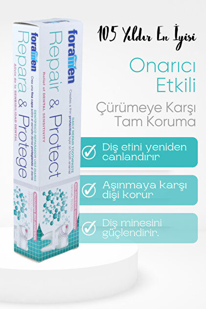 Foramen Repair ve Protect Diş Eti ve Diş Minesi Onarıcı Ekstra Ferahlık Diş Macunu 75 ml