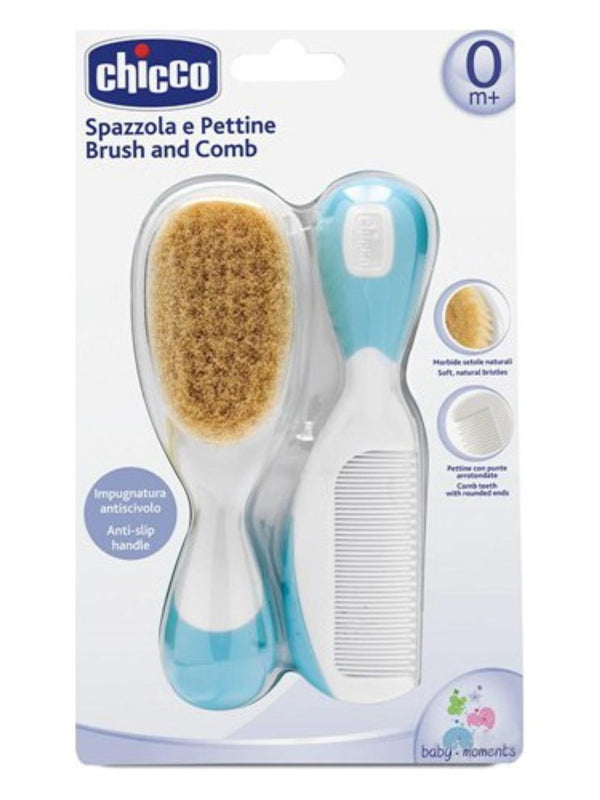 Chicco Fırça ve Tarak Seti 0 Ay+ Mavi