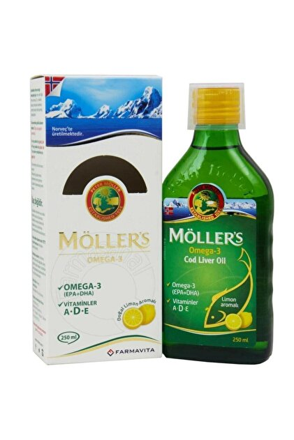 Möller's Omega 3 Limonlu Balık Yağı Şurubu 250 ml