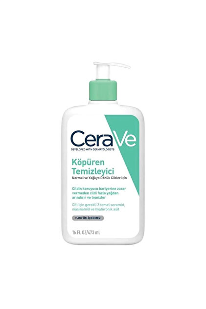 Cerave Foaming Cleanser Normal & Yağlıya Dönük Ciltler İçin 473 ml