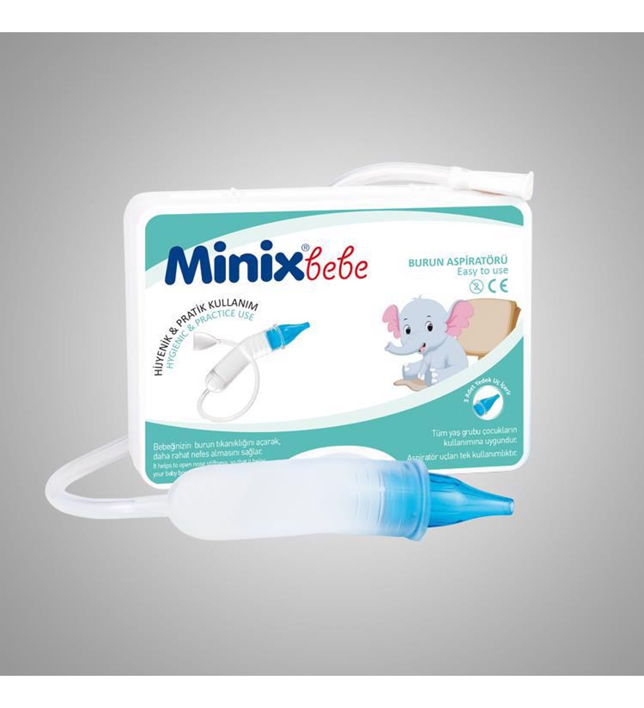 Minix Bebe Yumuşak Uçlu Aspiratör
