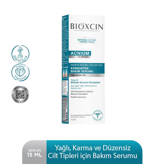 Bioxcin Acnium Konsantre Bakım Serumu 15 ml