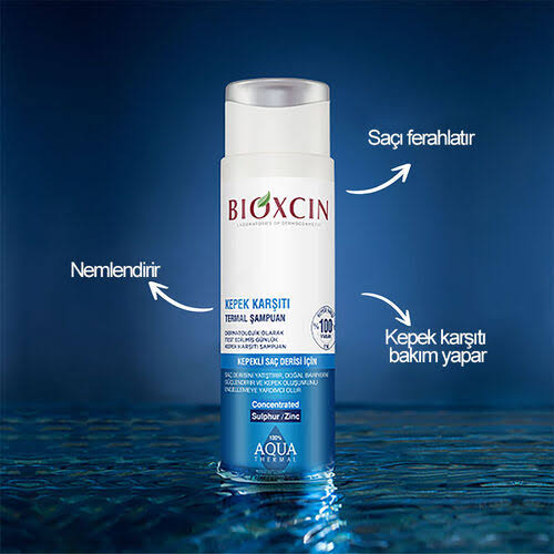 Bioxcin Aqua Kepek Karşıtı Termal Şampuan 300 ml + Yoğun Kepek Karşıtı Termal Şampuan 200 ml