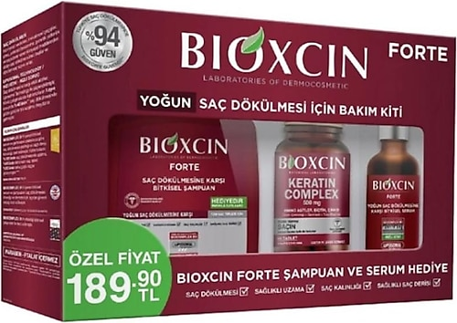 Bioxcin Forte Yoğun Saç Dökülmesi İçin Bakım Kiti