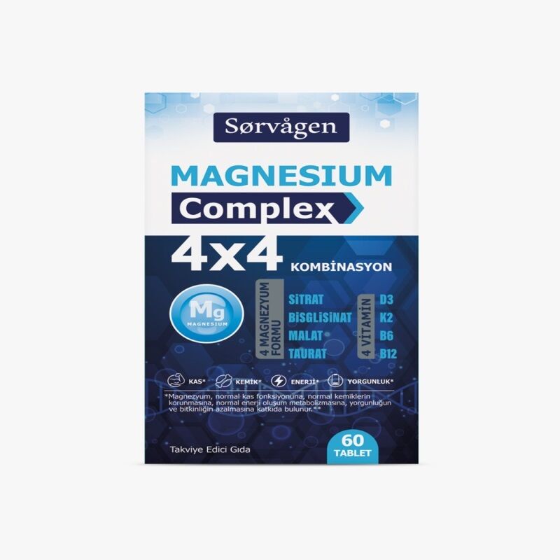 Sorvagen Sorvagen Magnesium Complex 4X4 Kombinasyon 60 Tablet