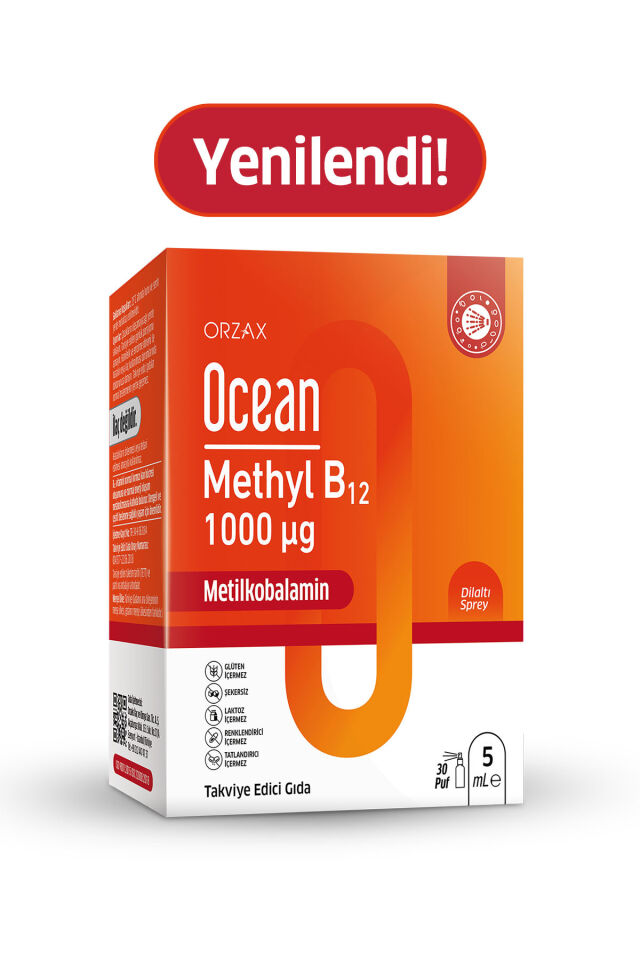 Ocean Ocean Methyl B12 Sprey 1000 mg 5 ml