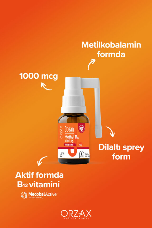 Ocean Ocean Methyl B12 Sprey 1000 mg 5 ml